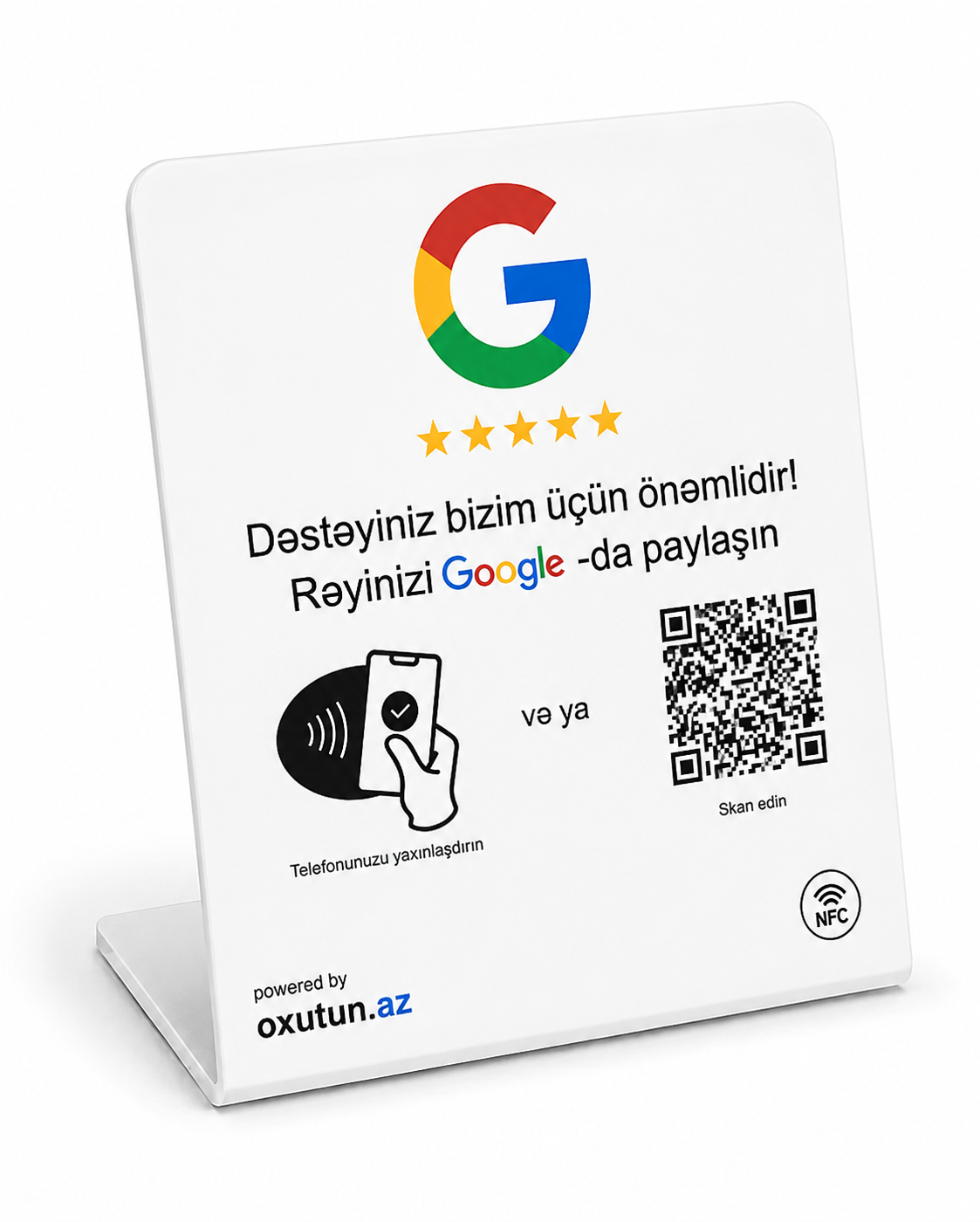 NFC Google Yorum Kartı